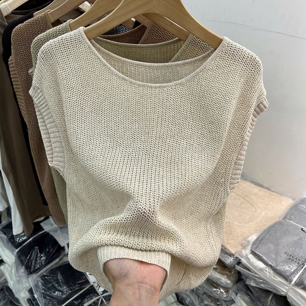 Áo Thun G29J Không Tay Cổ Tròn Dáng Ôm