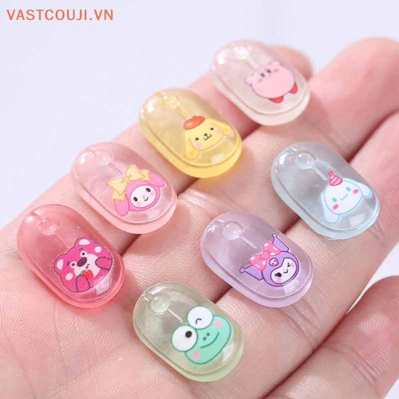 Bộ 2 Mô Hình Kem VASTJI Mini Màu Dạ Quang Dùng Trang Trí Nhà Búp Bê