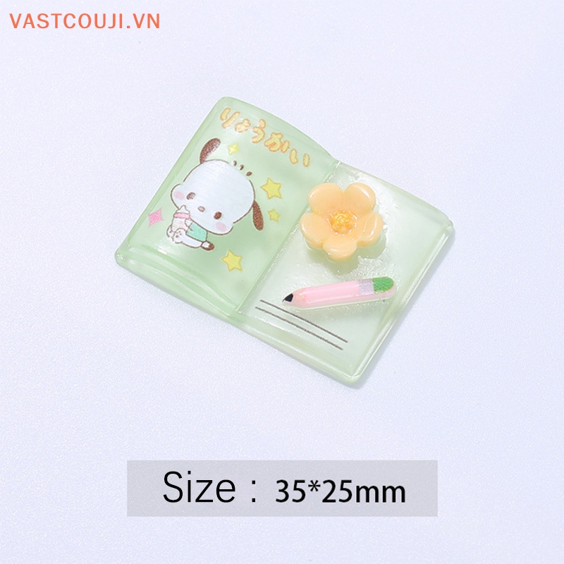 Set 5 Miếng Dán Hình Hoa Bằng Nhựa Dạ Quang Trang Trí Điện Thoại / Kẹp Tóc DIY