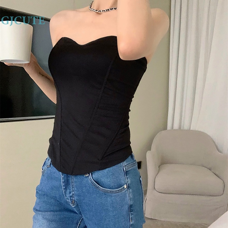 Áo Hai Dây Mỏng Mùa Hè Gợi Cảm Màu Trơn Cho Nữ WTD