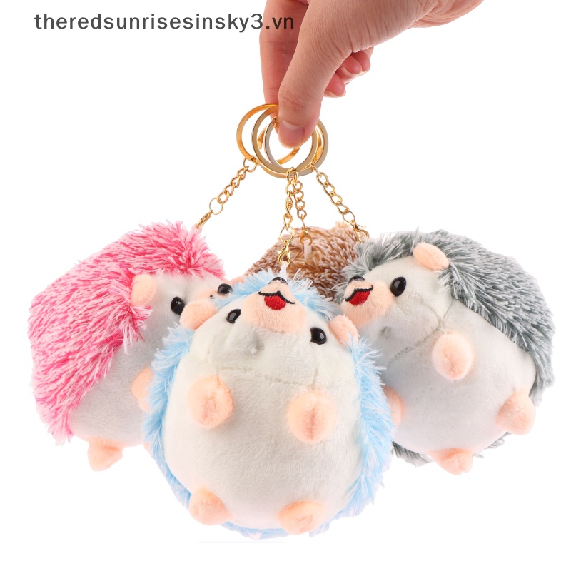 Móc Khóa Hình Nhím Nhồi Bông Nhiều Màu Sắc 12CM Mềm Mại Dành Cho Ba Lô / Túi Xách / Xe Hơi