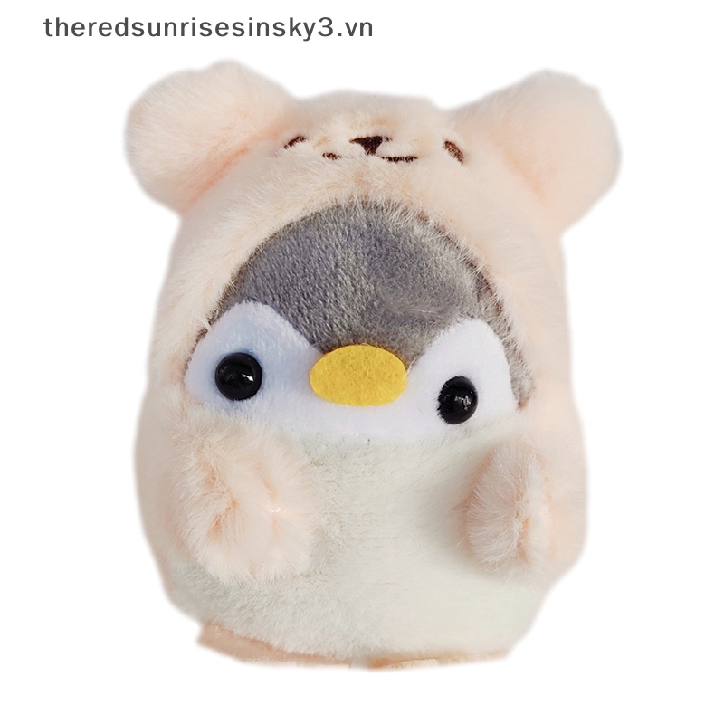 Móc Khóa Hình Chim Cánh Cụt Nhồi Bông Mềm Mại Đáng Yêu