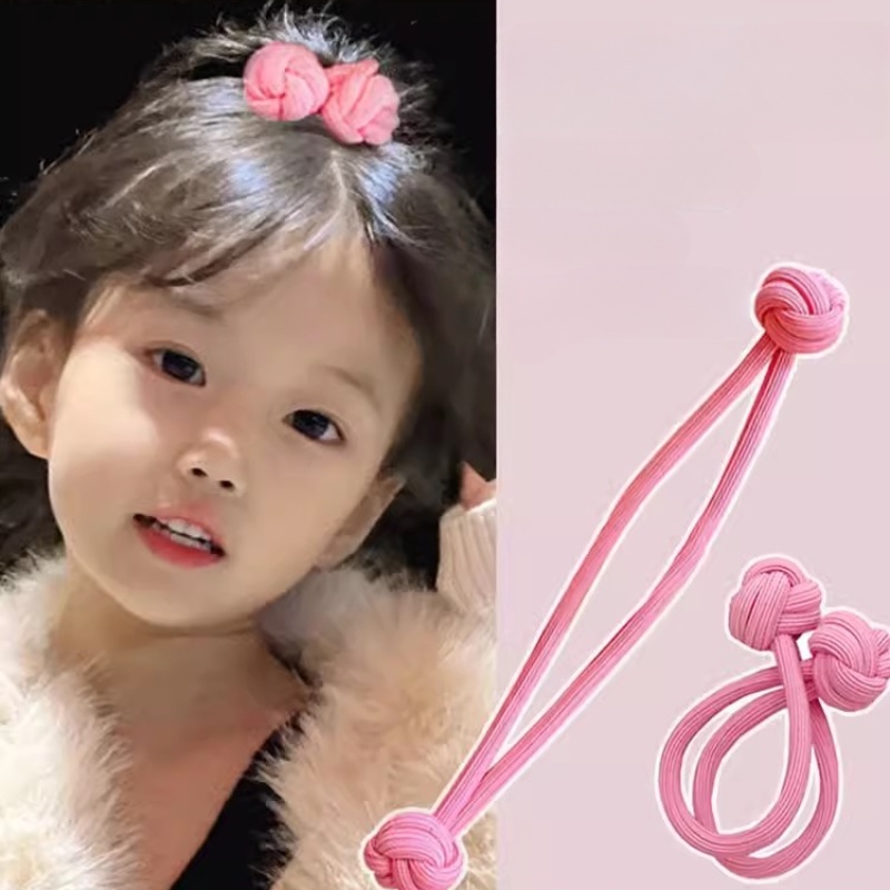 Dây Buộc Tóc Da Màu Hồng Xinh Xắn Cho Bé Gái