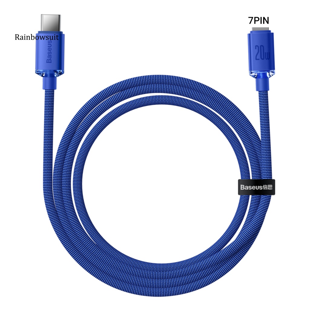 Dây Cáp Sạc PD 20W Bằng Vải Bện Gọn Nhẹ Cho iOS