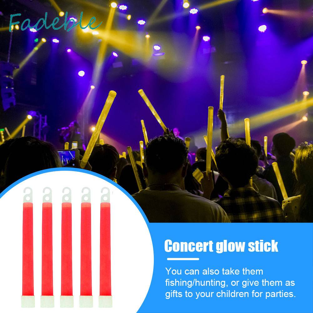 Bộ 10 Que Phát Sáng 6 Inch Chống Thấm Nước