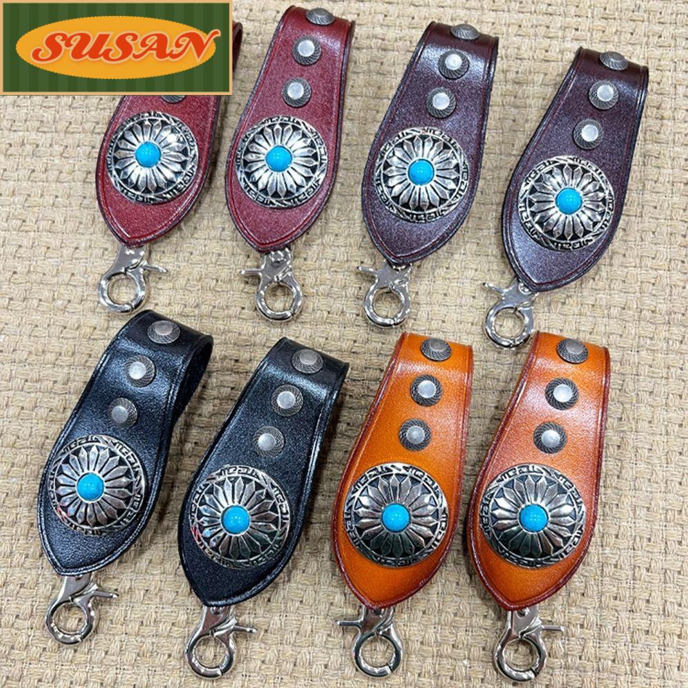 SUSANS Móc Chìa Khóa Xe Hơi Bằng Da PU