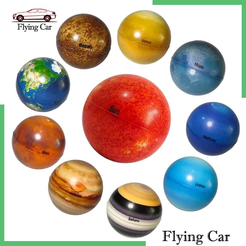 Set 10 Quả Bóng Xốp Mềm Trơn 6.3cm Nhiều Màu Trang Trí Bàn