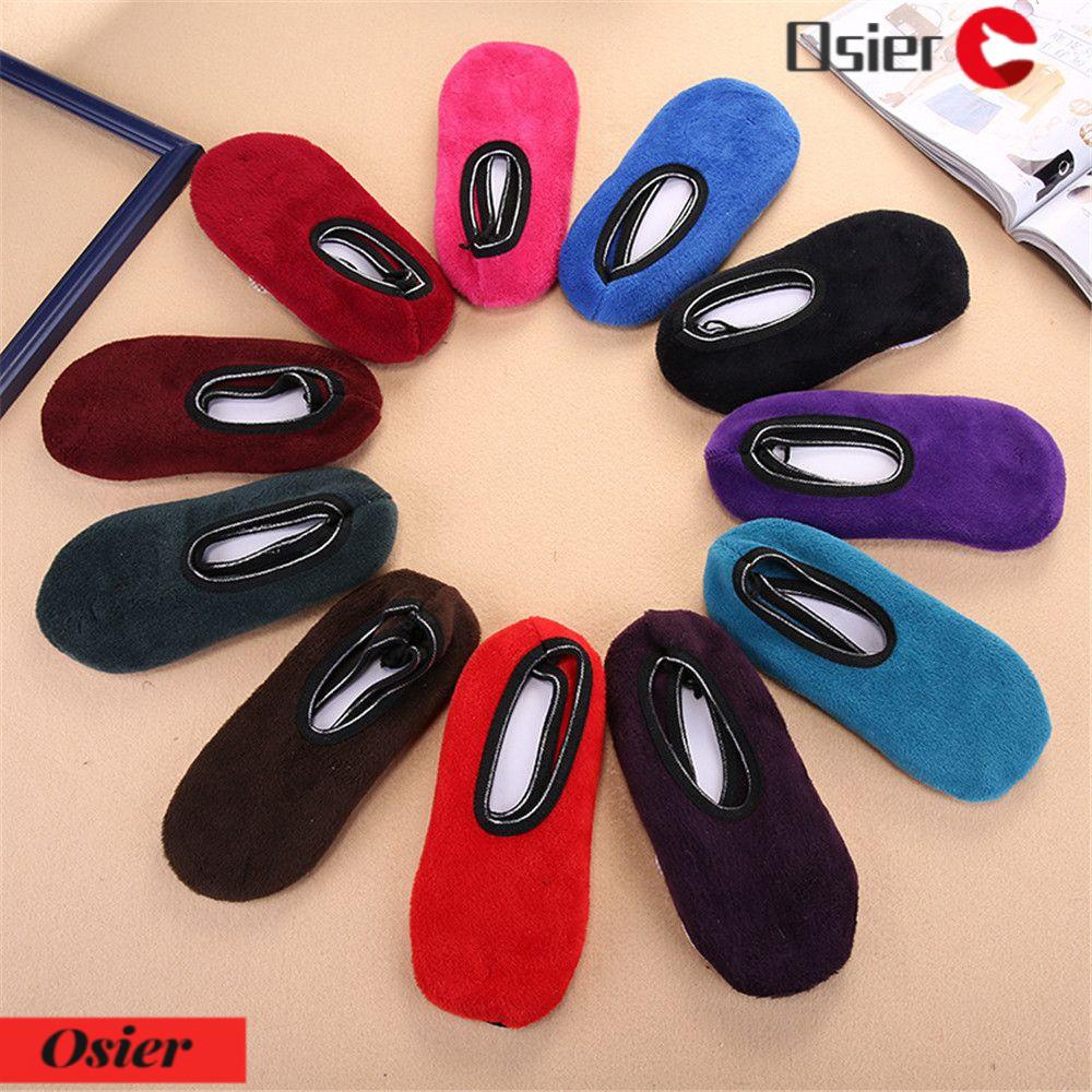 OSIER1 Vớ Nhung Dày Chống Trượt Thời Trang Cho Phòng Ngủ