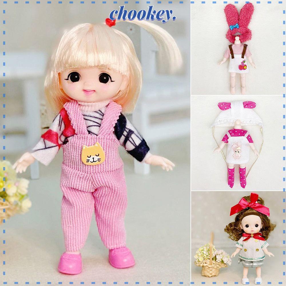 CHOOKEY Đầm Thời Trang Xinh Xắn Dành Cho Búp Bê Ob11 Gsc 16~17cm