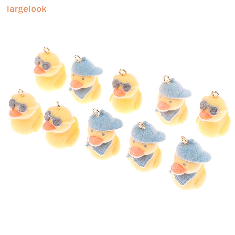 1 Mặt Dây Chuyền / Móc Khóa / Vòng Tay Hình Vịt Hoạt Hình DIY