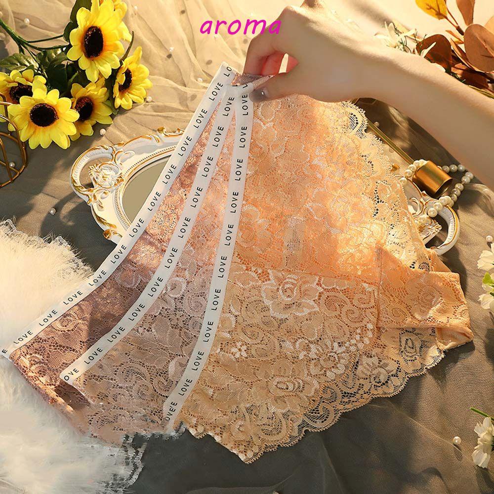 AROMA Quần Lót Cotton Phối Bèo Phong Cách Hàn Quốc Quyến Rũ Dành Cho Nữ