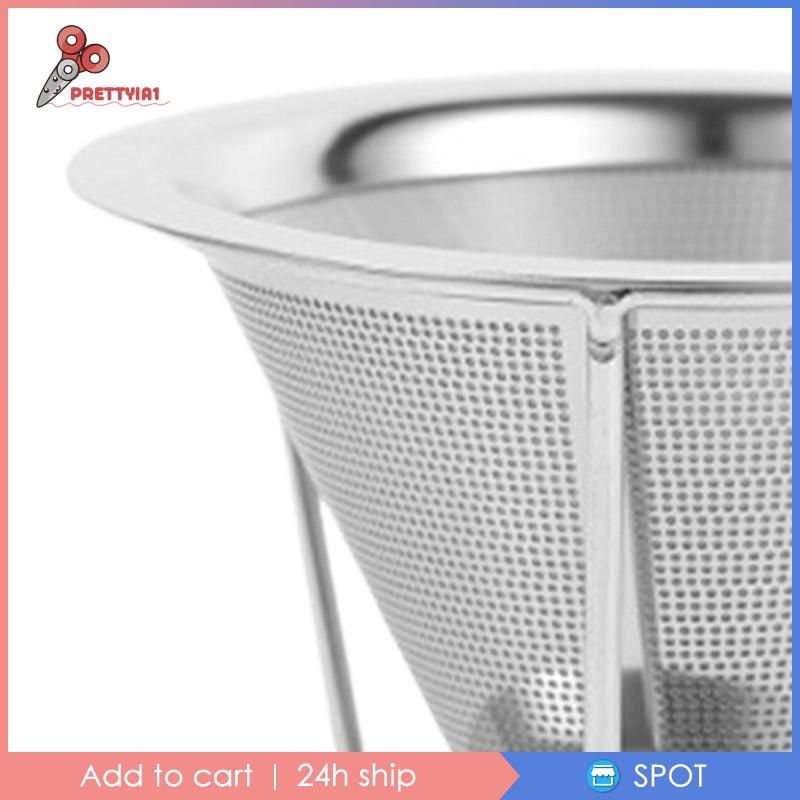 Dụng Cụ Lọc Cà Phê Bằng Thép Không Gỉ Hình Nón