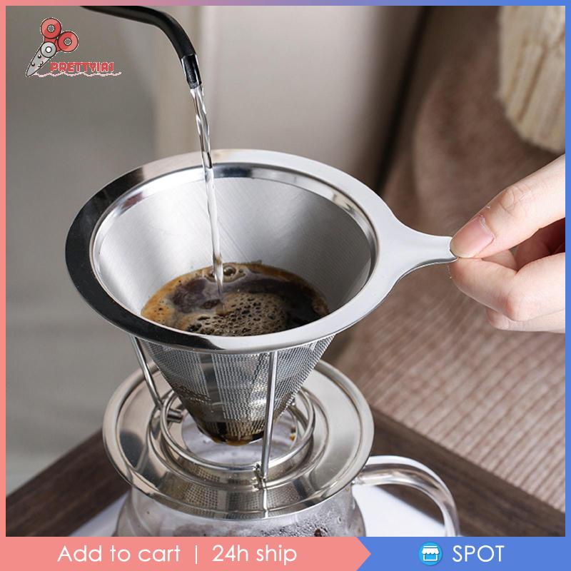 Dụng Cụ Lọc Cà Phê Bằng Thép Không Gỉ Hình Nón