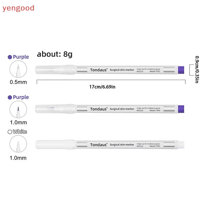 (YGD) Bút Đánh Dấu Hình Xăm Lông Mày / Môi Màu Trắng Chống Thấm Nước Hàn Quốc