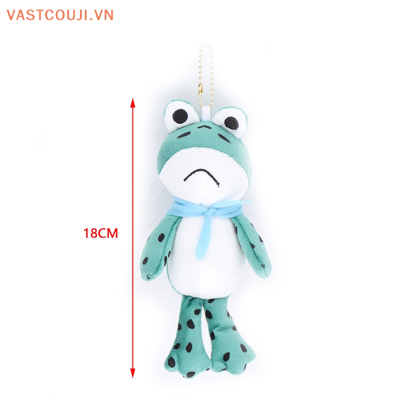Móc Khóa Ếch Nhồi Bông Xanh Chân Dài Thời Trang Cá Tính