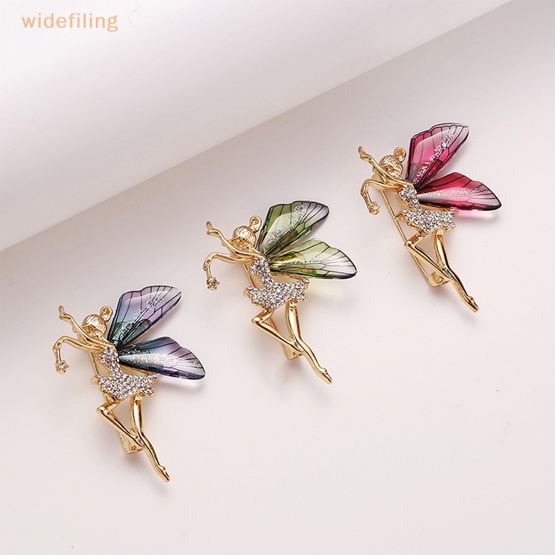 Trâm Cài Áo Hình Thiên Thần Bằng Hợp Kim Có Đính Đá Hợp Thời Trang Cho Nữ