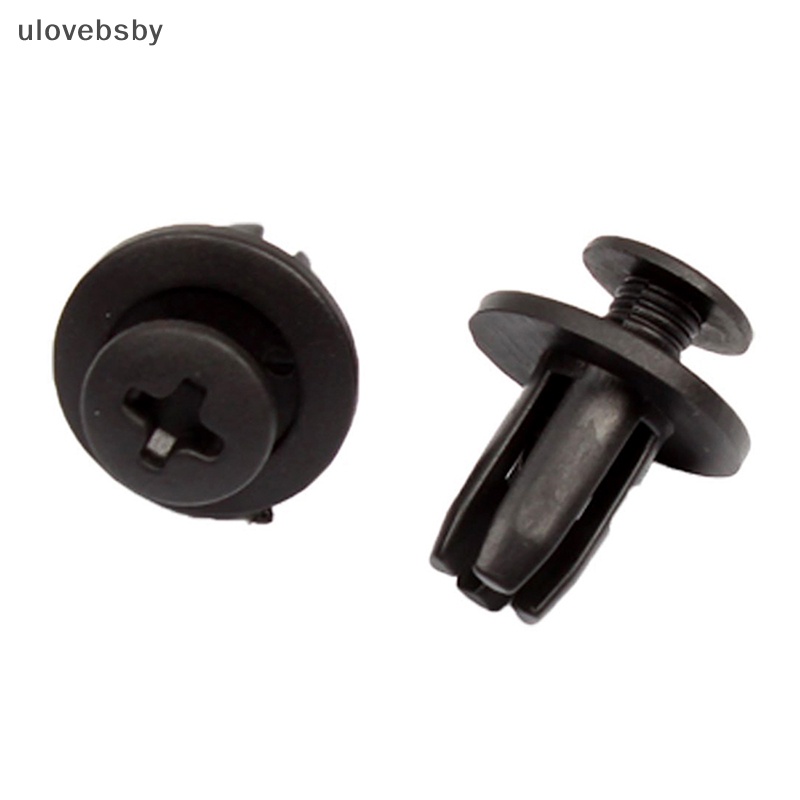 FENDER Set 50 Kẹp Cố Định Tấm Chắn Bùn Bằng Nhựa Màu Đen Thông Dụng Cho Xe Hơi