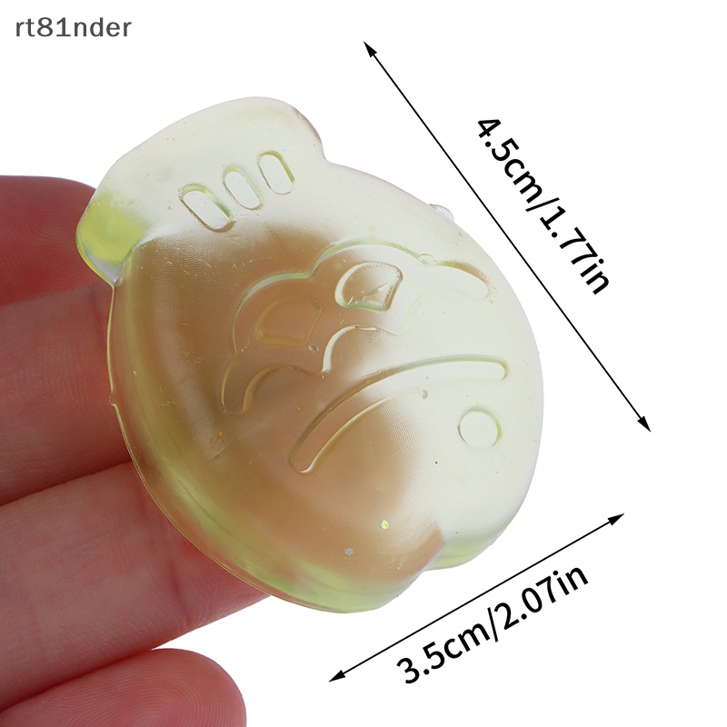 Rt Đồ Chơi Khối Đá Xốp Squishy Giảm Stress Hình Cá Mini Màu Trong Suốt Cho Bé