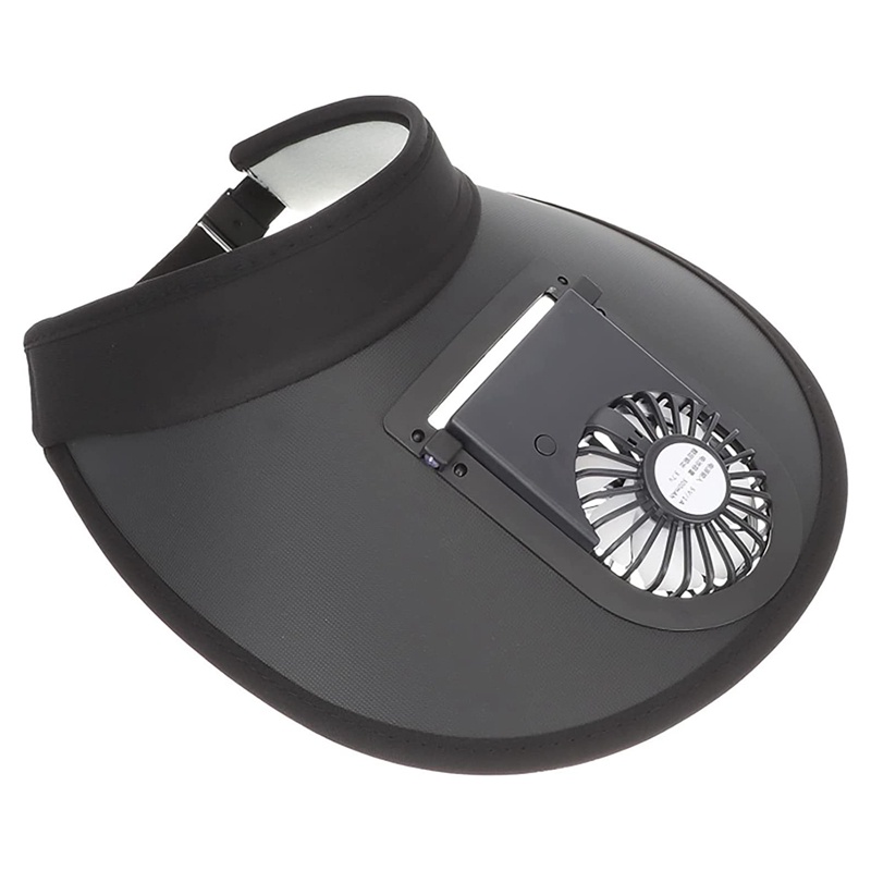 Mũ Chống Nắng Mùa Hè Vành Rộng Có Quạt Điện Và Sạc USB Thời Trang