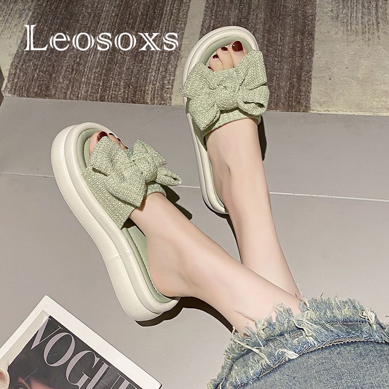 Leosoxs dép sandal nữ dép nữ dép bánh mì nữ dép bánh mì Chống Trượt 070721