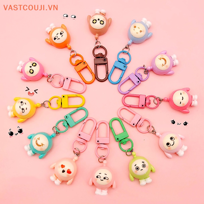 Móc Khóa Hình Quả Trứng Búp Bê VASTJI Dễ Thương