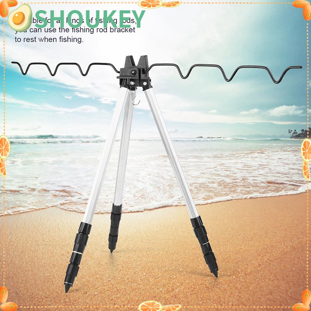 SHOUKEY Giá Đỡ Cần Câu Cá Hình Tam Giác Bằng Hợp Kim Nhôm Kèm Điều Khiển Từ Xa Tiện Dụng
