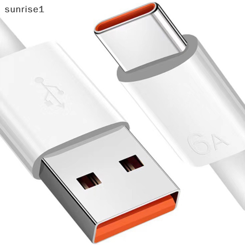 Cáp Sạc sunrise1 2M 6A 66W USB Type-c Chất Lượng Cao Cho xiaomi Samsung Huawei