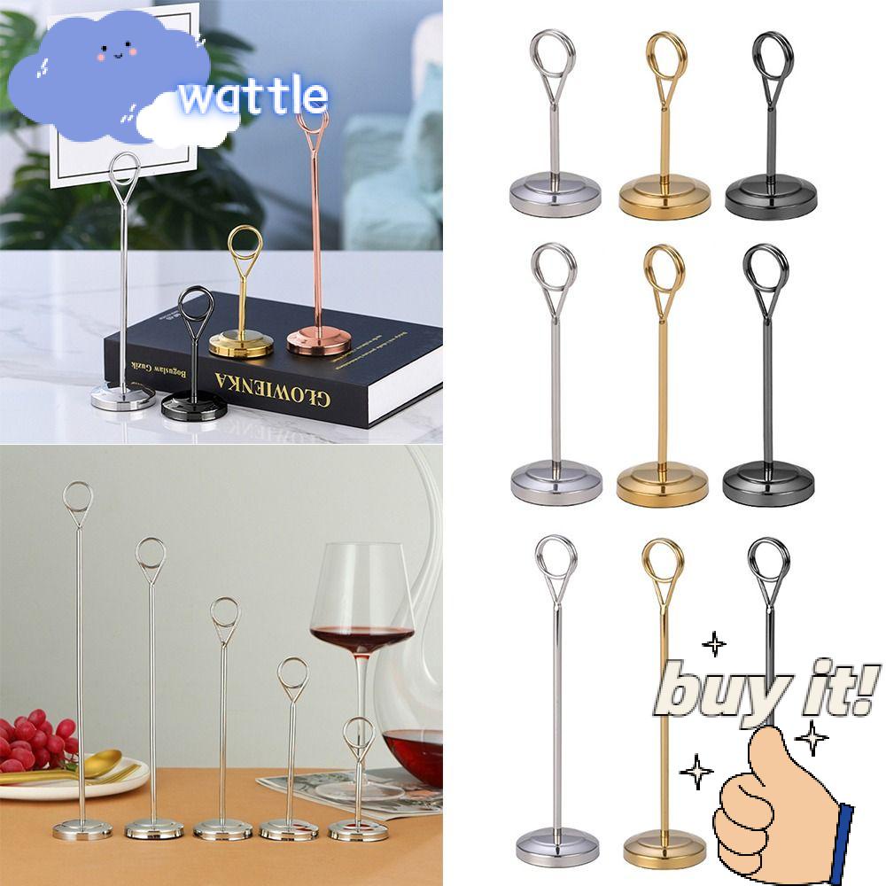 WATTLE Giá Đỡ Ảnh / Thẻ Ghi Chú Hình Tròn Để Bàn Tiện Dụng