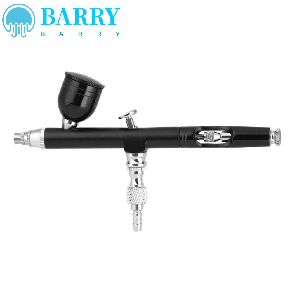 BARRY Bàn Chải Sơn Khí Màu Đỏ / Vàng / Đen Hai Hành Động Cho Móng Tay Với Ống Hút Trọng Lực Để Vẽ