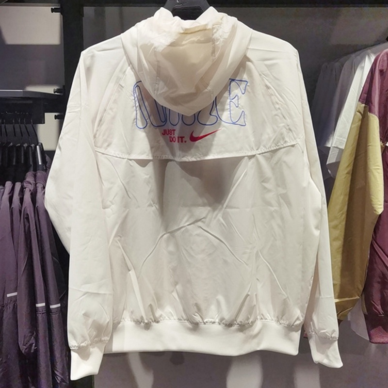 Áo Khoác Thể Thao Nike100% Chính Hãng Thêu Logo Có Mũ Trùm Phối Màu Cá Tính Dành Cho Nam