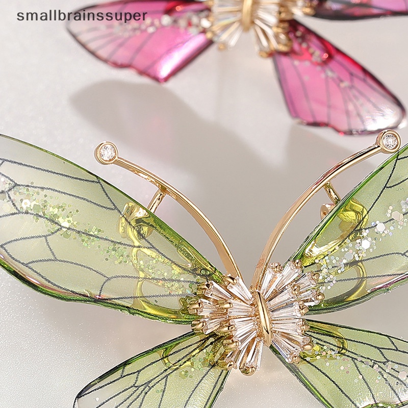 Trâm Cài Áo Hình Bướm Bằng Acrylic Trong Suốt Thời Trang Cho Nữ SBS