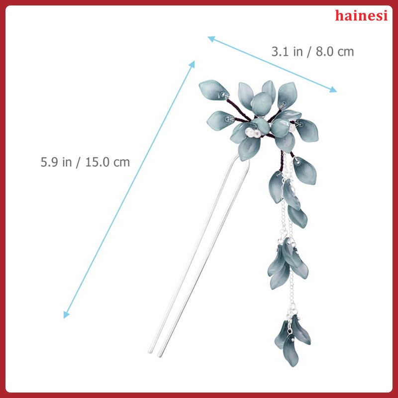 Trâm Cài Tóc Bằng Kim Loại Phối Tua Rua Phong Cách Trung Hoa Cho Nữ