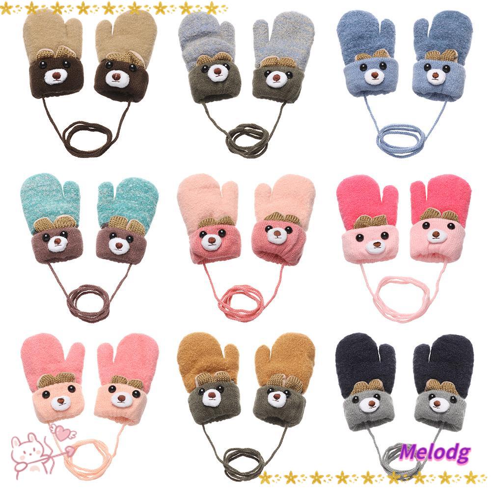 MELODG Găng Tay Dày Dặn Co Giãn Giữ Ấm Thiết Kế Mới Cho Bé Sơ Sinh