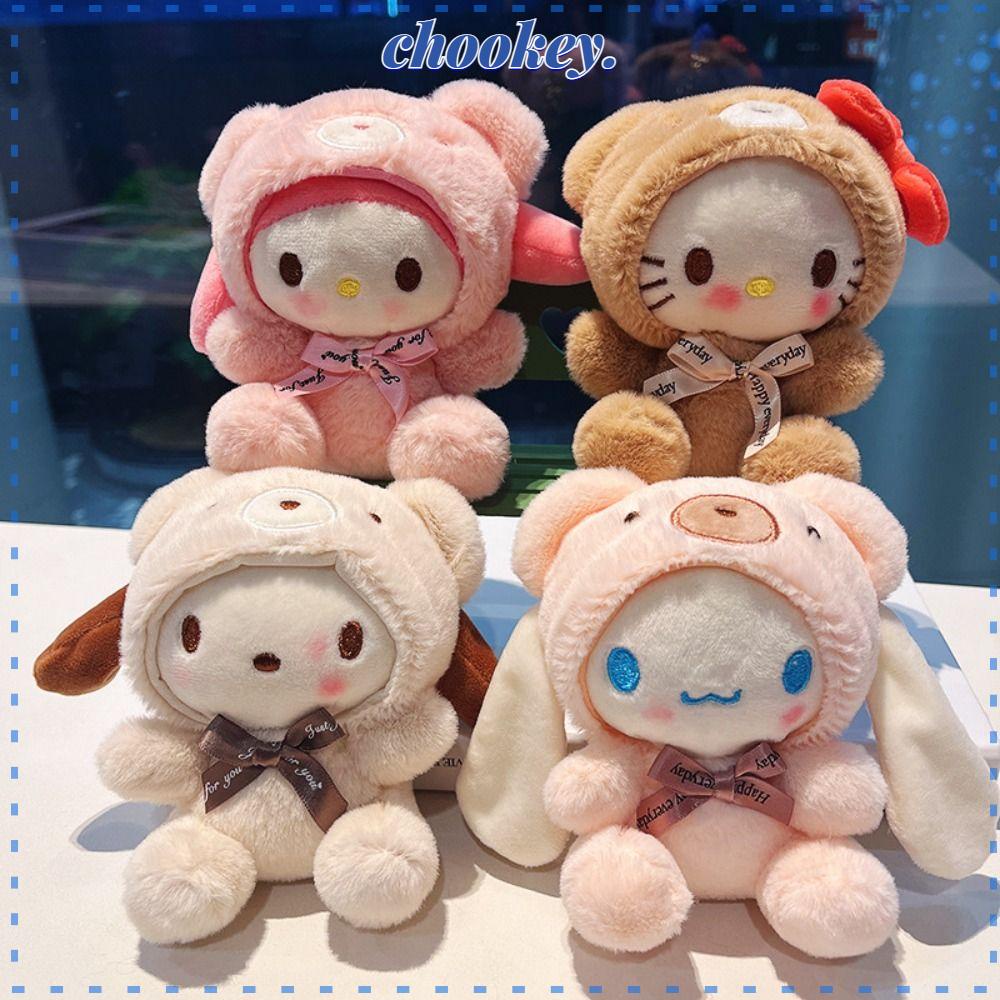 CHOOKEY Móc Khóa Hình Thú Nhồi Bông Dễ Thương