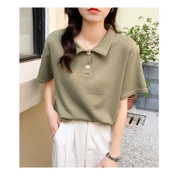 Áo Thun polo Tay Ngắn Màu Sắc Đơn Giản | BigBuy360 - bigbuy360.vn