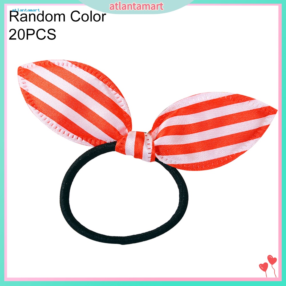 Túi Đựng Đồ Dùng Cao Cấp Tiện Dụng| Set 20 Dây Cột Tóc Tai Thỏ Chấm Bi Dễ Thương