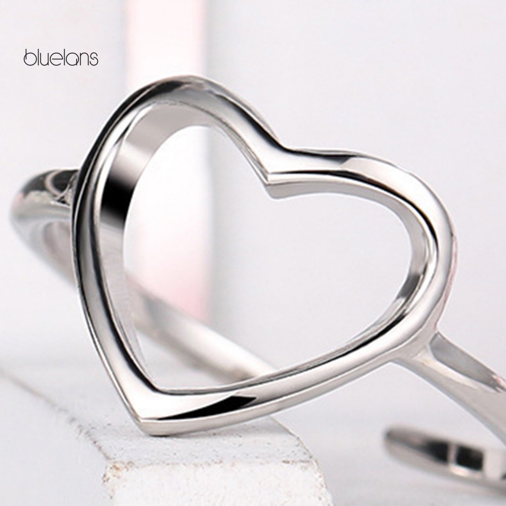 Nhẫn Hở Bằng Hợp Kim Thiết Kế Đục Lỗ Thời Trang Chống Mòn Cho Nữ