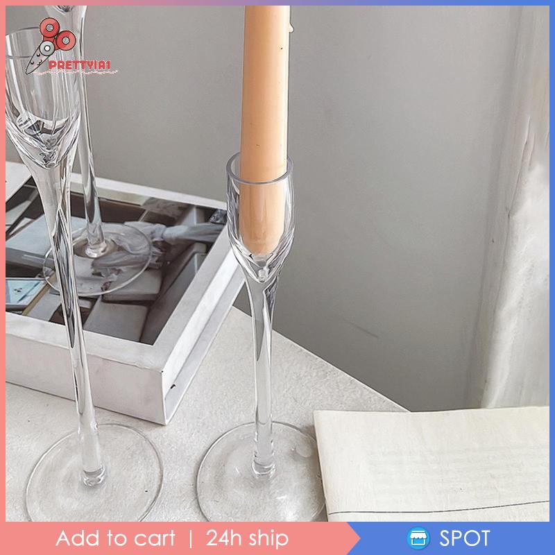 Bộ 3 Cây Nến Thủy Tinh Dùng Trang Trí Nhà Cửa Dịp Năm Mới