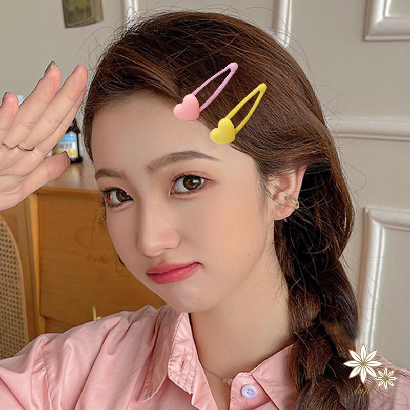 Kẹp Tóc Hình Trái Tim Xinh Xắn Phong Cách Hàn Quốc Cho Nữ