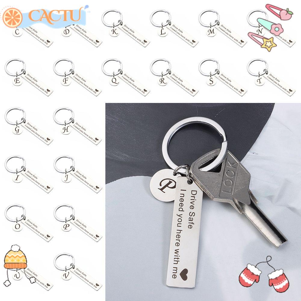 CACTU Phụ Kiện Móc Khóa Bằng Thép Không Gỉ Cho Cặp Đôi