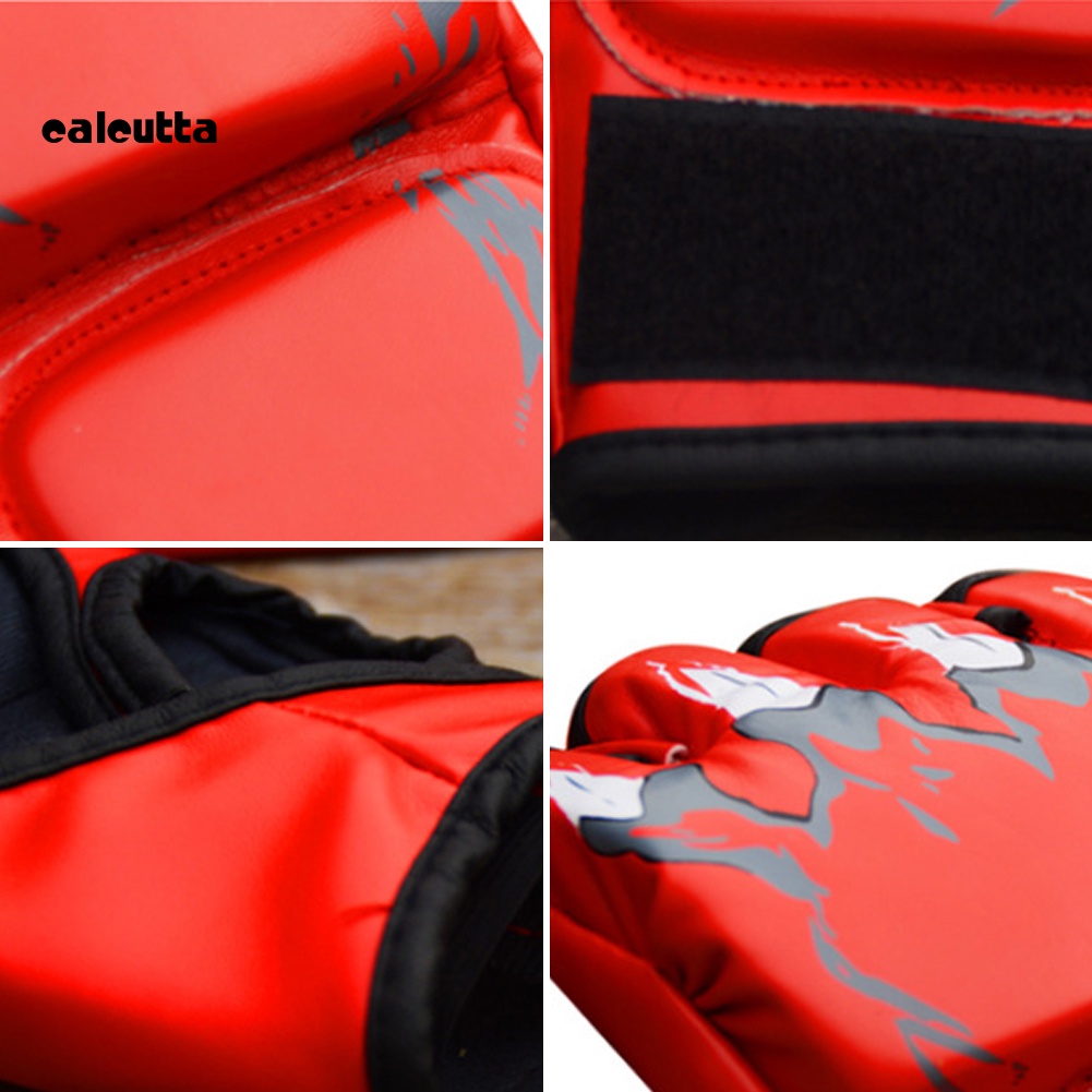 Găng Tay Da Hở Ngón Tập Boxing MMA Chuyên Dụng Cho Người Lớn