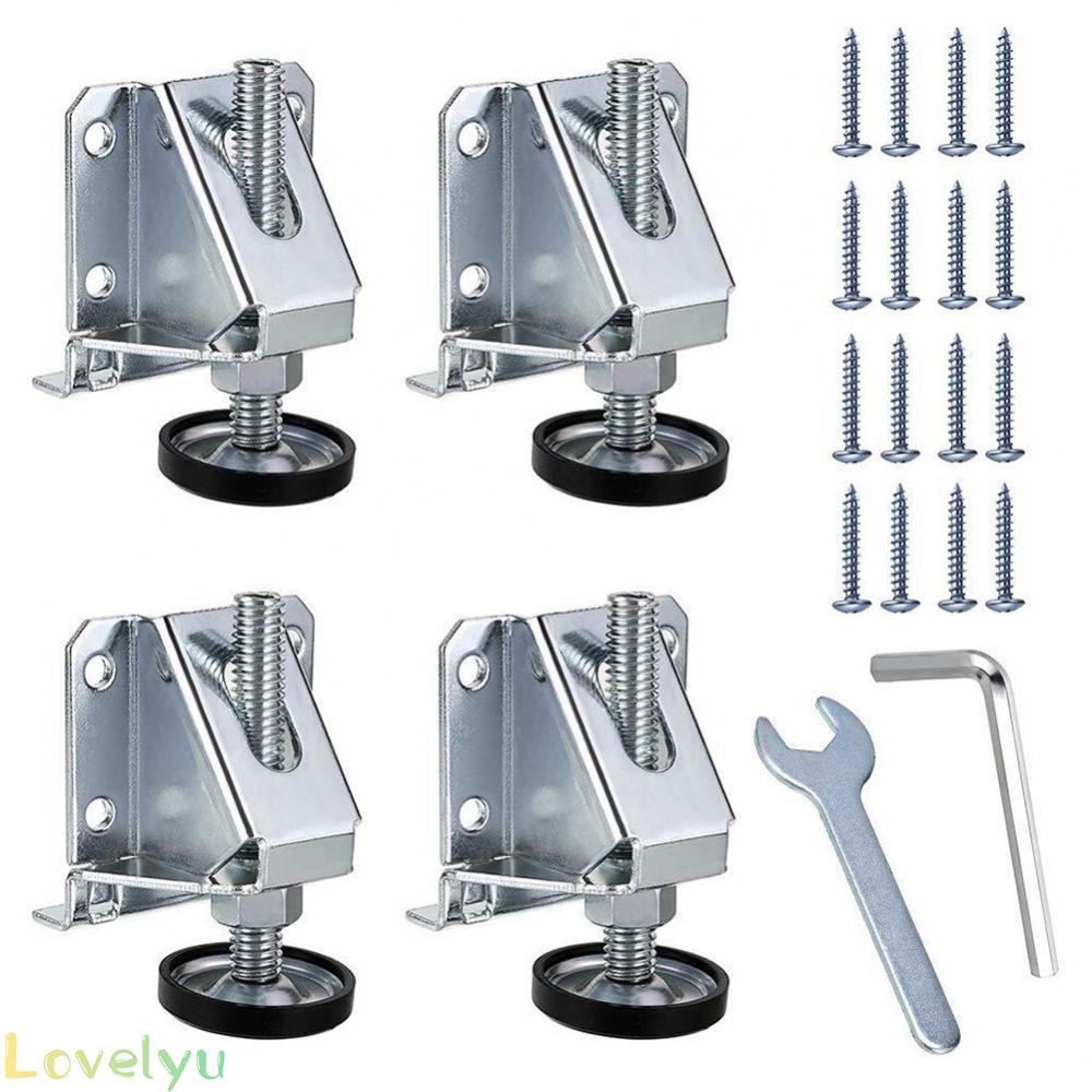 ⭐READY STOCK ⭐4Pcs Adjustable Furniture Leg Leveler Heavy Duty Cabinet Leveling Feet Lock