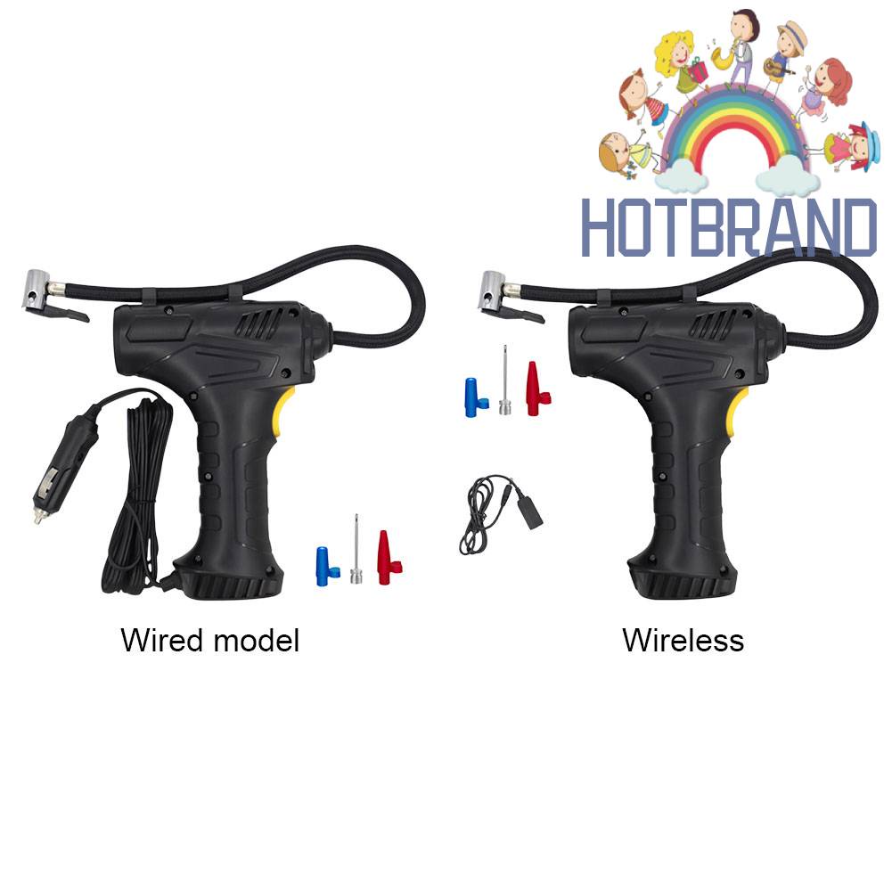 Máy Bơm Lốp Xe Kỹ Thuật Số 12V 120W Không Dây USB