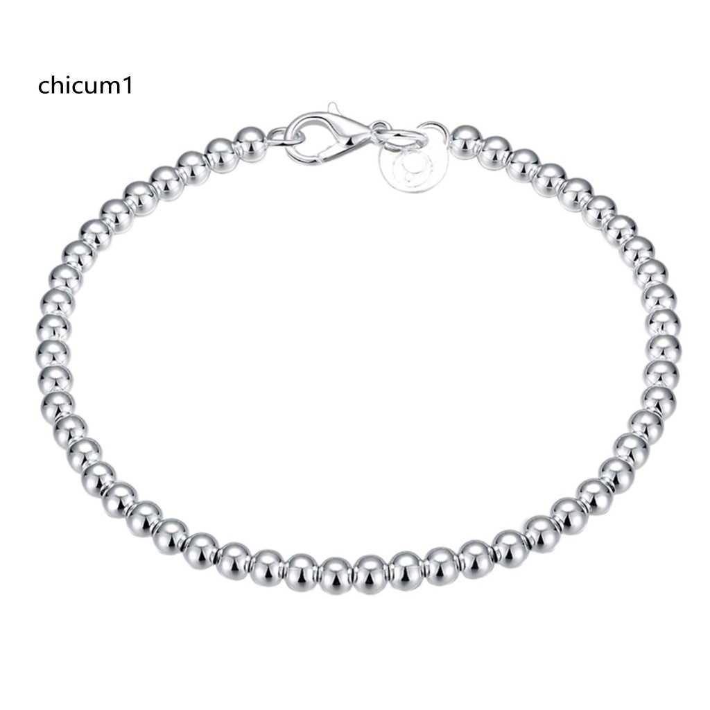 Vòng Tay Mạ Bạc Xinh Xắn Có Khóa Càng Cua Cho Nữ