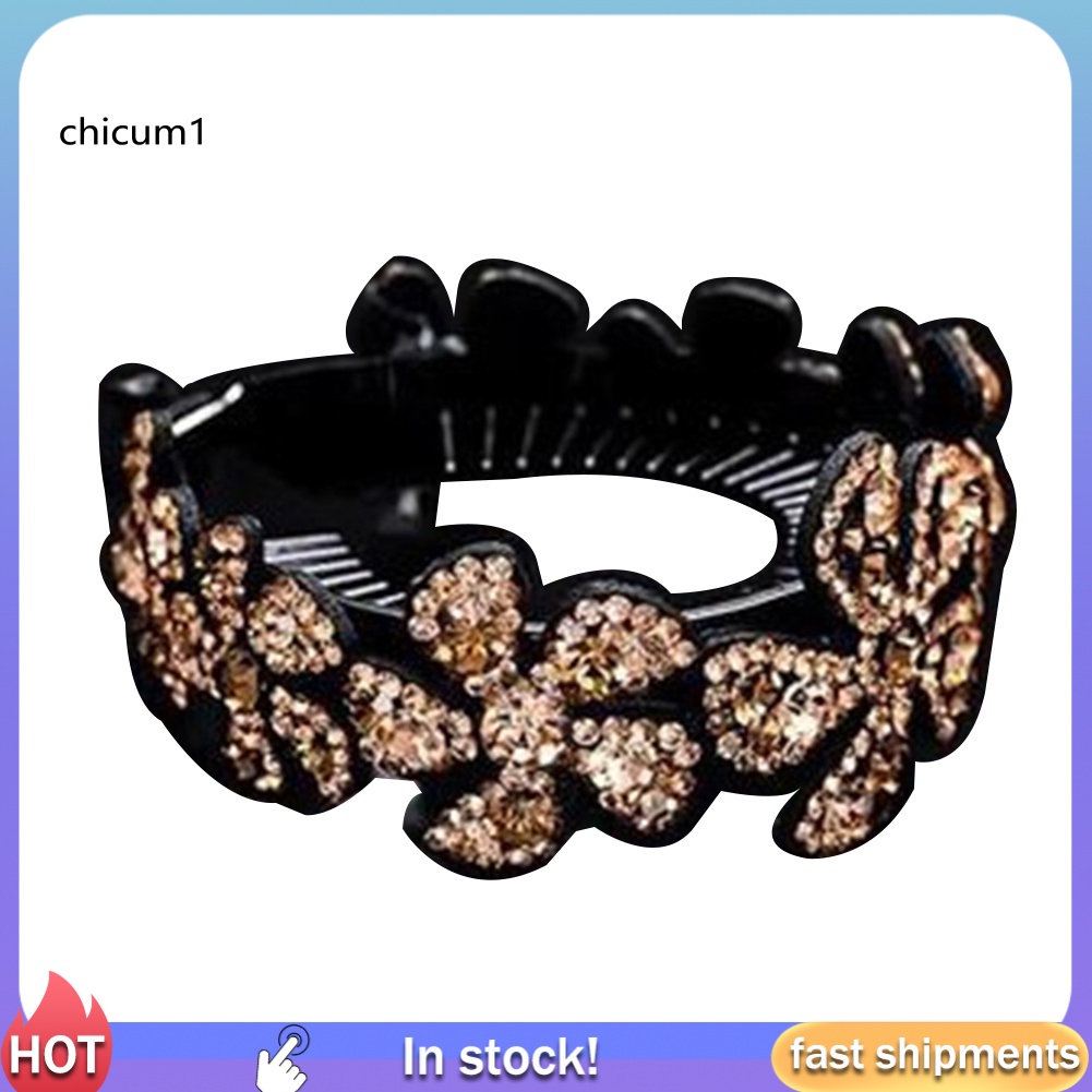 Kẹp Tóc Dạng Xoắn Đính Đá Thời Trang Cho Nữ