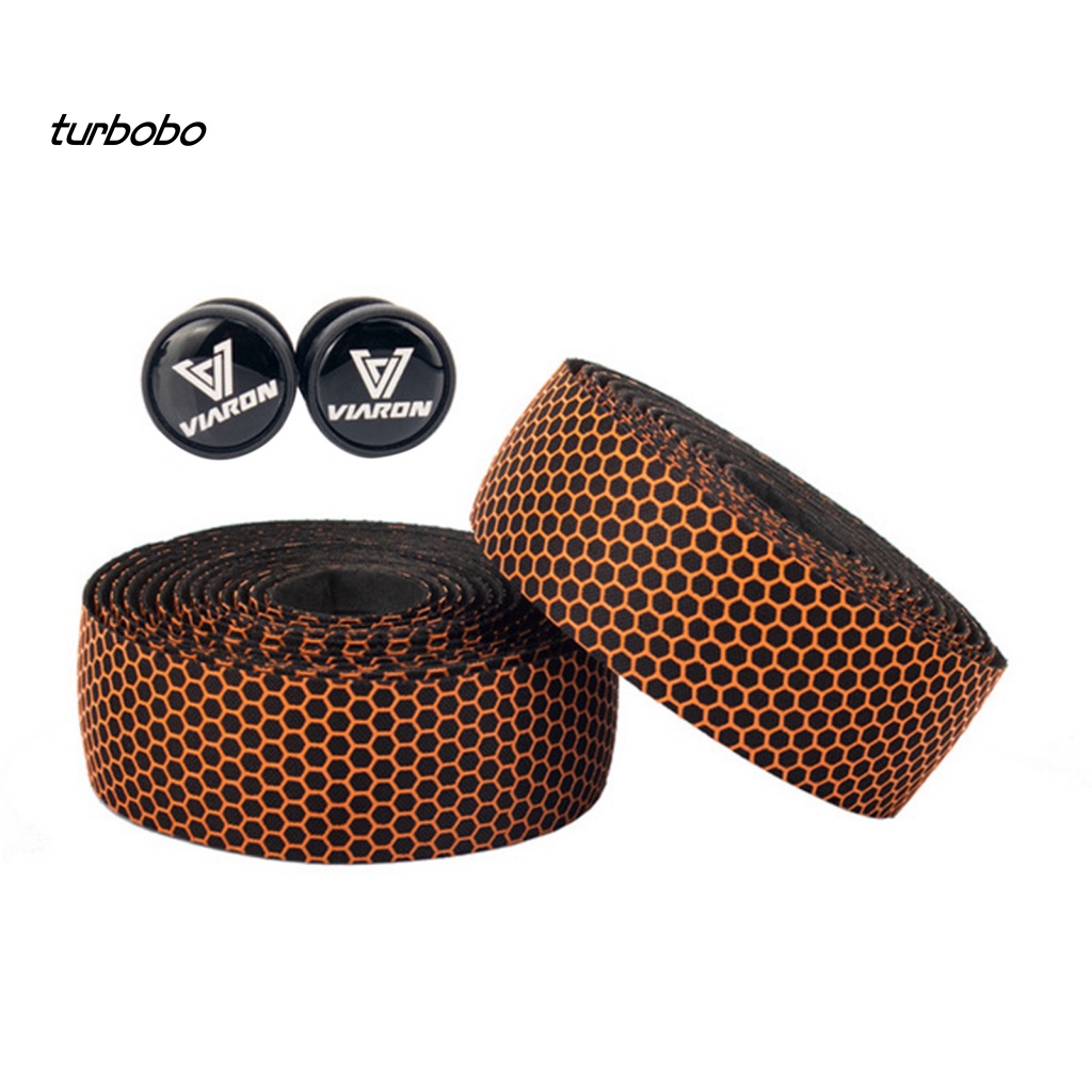 1 Cặp Băng Quấn Tay Lái Xe Đạp Bằng Polyurethane Tổ Ong Chống Trượt Thoáng Khí