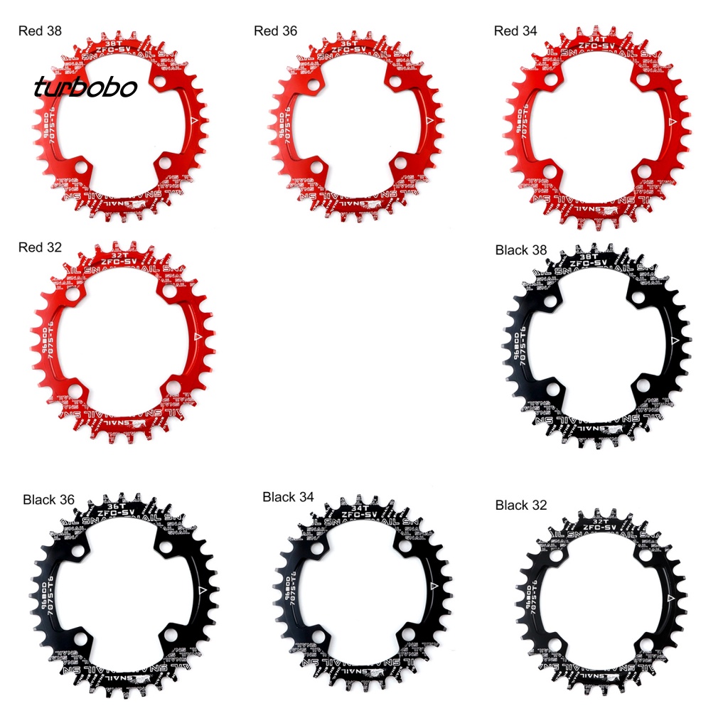 Ống Xích Hình Oval Rộng 32T / 34T / 36T / 38T 104BCD MTB Cho Xe Đạp MTB