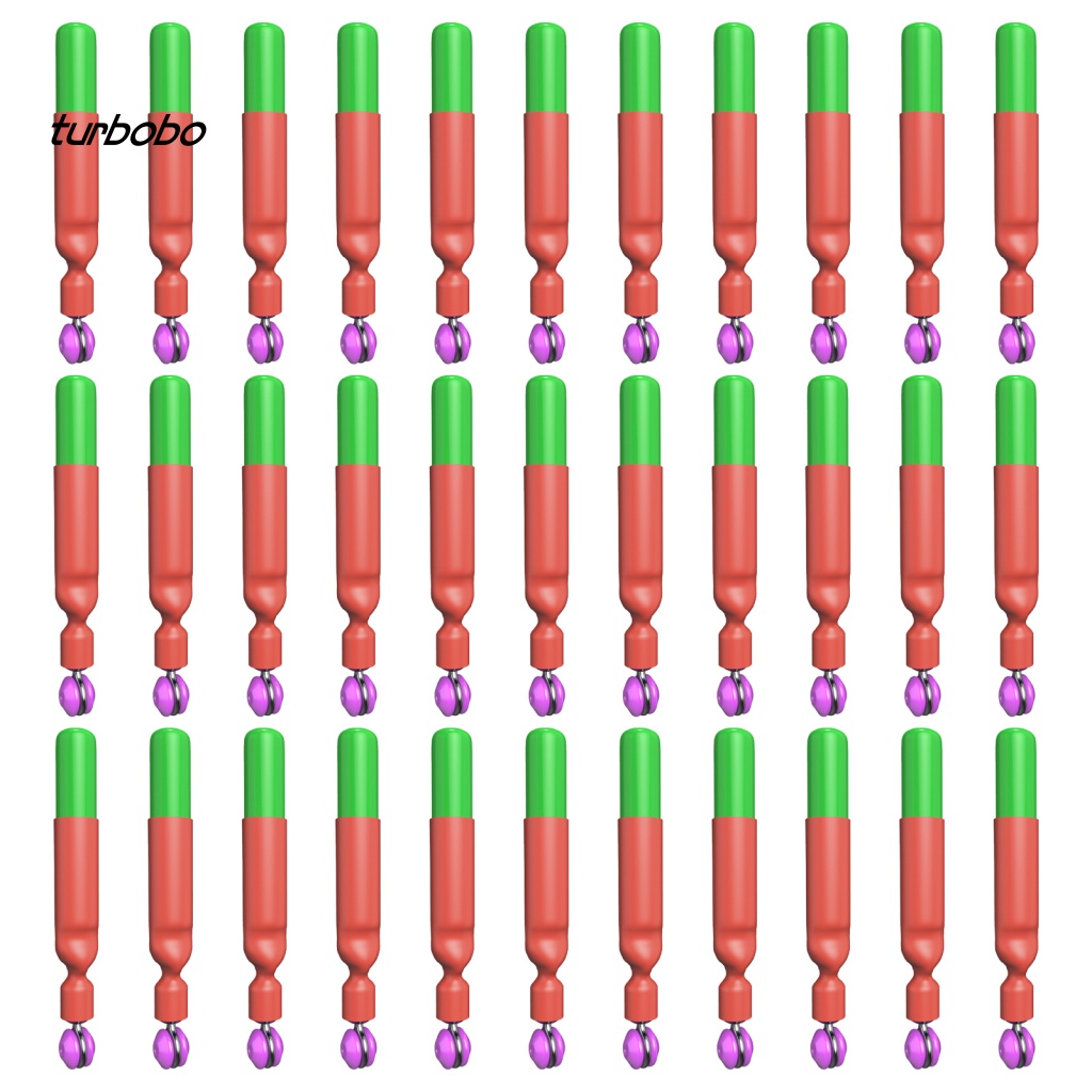 Hộp 30 Phao Nổi Hai Lớp Bằng Vải Không Khí Có Thanh Trượt Dùng Câu Cá