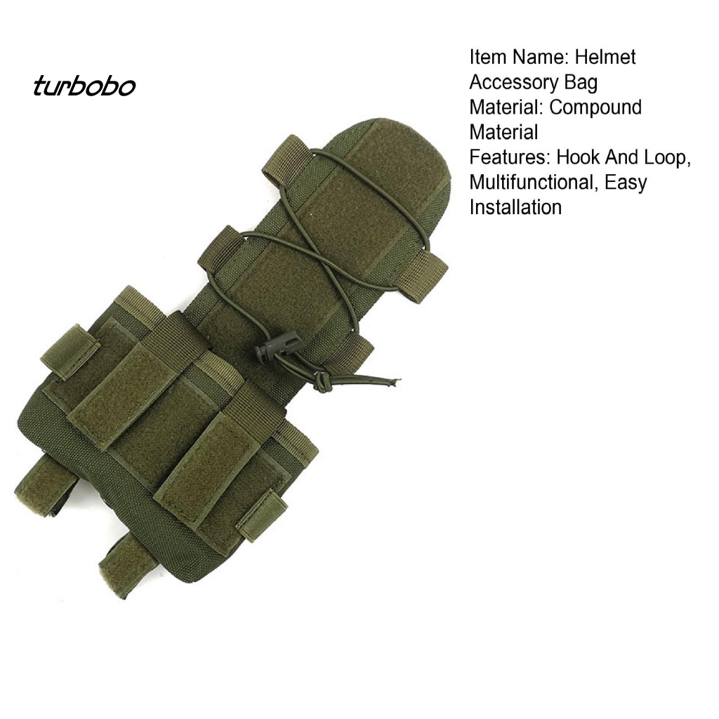 Turbobo Mk2 Túi Đựng Pin Mũ Bảo Hiểm Có Dây Thun Co Giãn Tháo Rời Được Đa Năng Dễ Lắp Đặt