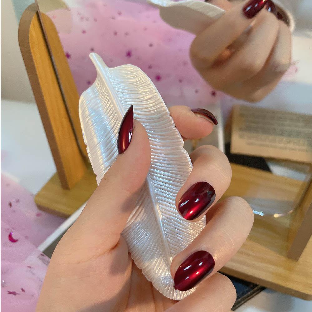 DARON Giá Đỡ Trưng Bày Móng Tay Hình Lông Vũ Bằng Nhựa Resin Dễ Thương